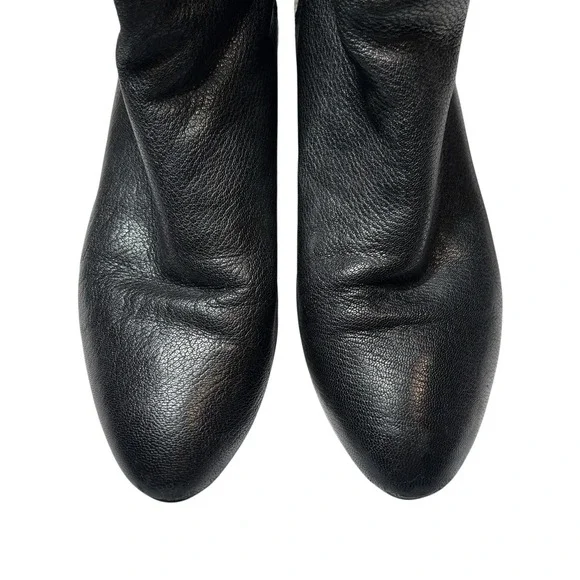 STUART WEITZMAN‎ Womens Black Pebbled Leather Ankle Boots Size 8 Back Zip - Picture 12 of 14
